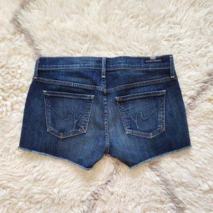 Citizens of Humanity Ava Cut Off Stretch Denim Boyfriend Shorts sz 28